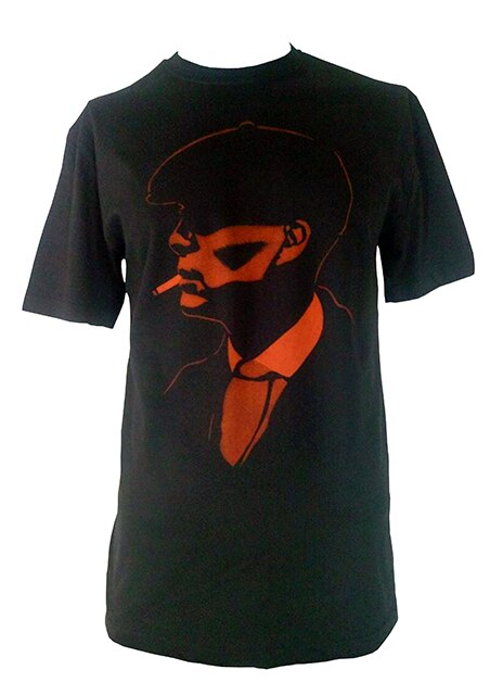 Tricou cu maneca scurta,K-off,negru,Peaky Blinders deco
