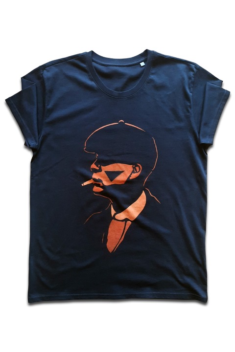 Tricou cu maneca scurta, K-off, negru, XL, Peaky Blinders deco