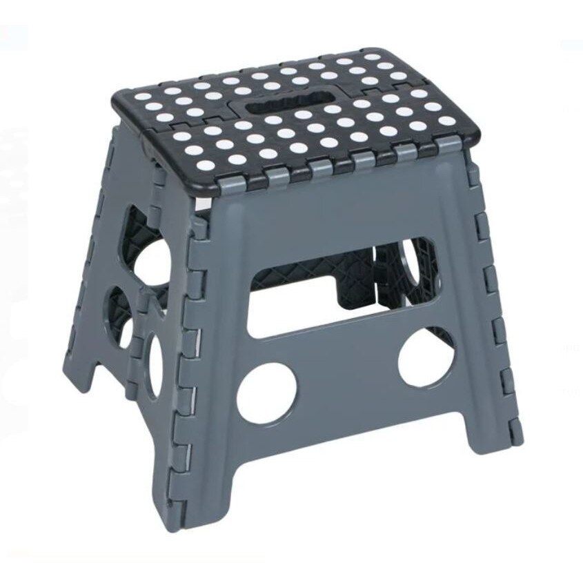 Scaun pliabil gri pentru camping, SG, 29x22x32 cm