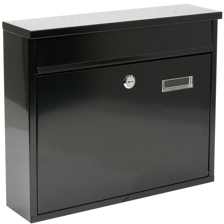 Cutie postala Vorel 78575, otel, 310x360x100mm, Negru, 2 chei