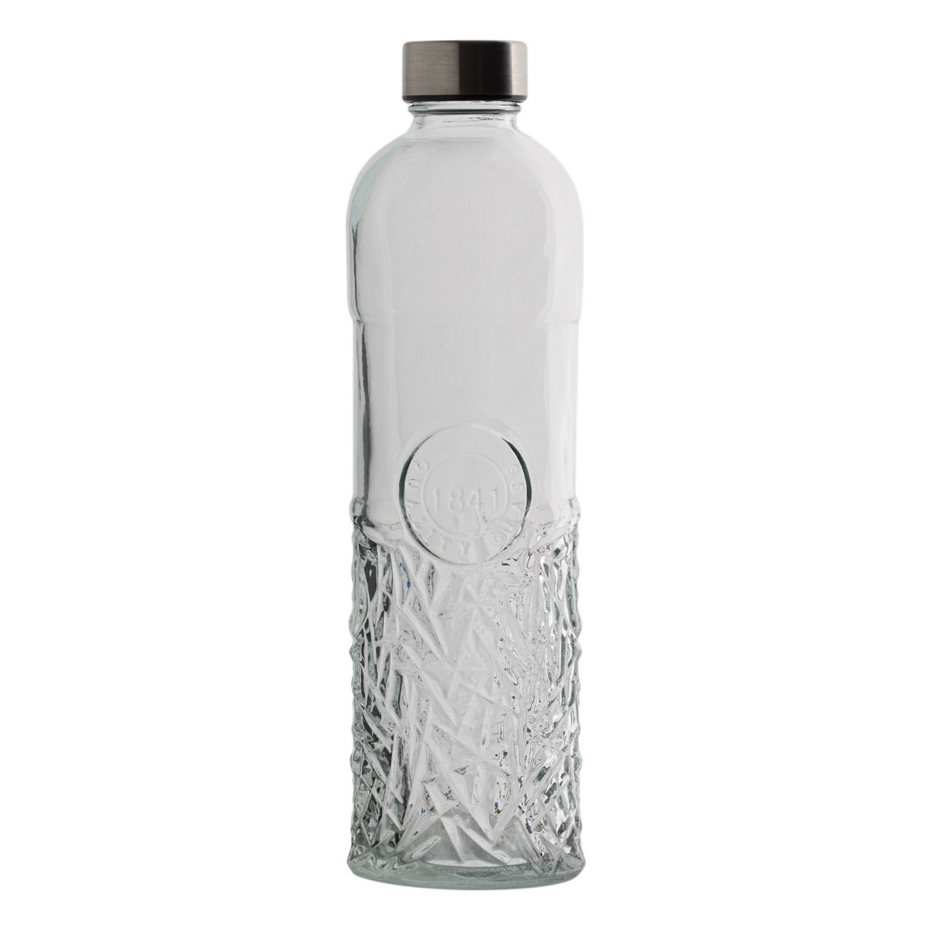 Screech Mobilize Get up Sticla de Apa cu Capac Metalic, OffLimits, Design in Relief, 1 litru,  Transparent - eMAG.ro
