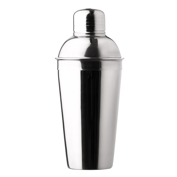 Shaker Metalic pentru Cocktail, OffLimits, 21x9 cm, 600 ml, Argintiu