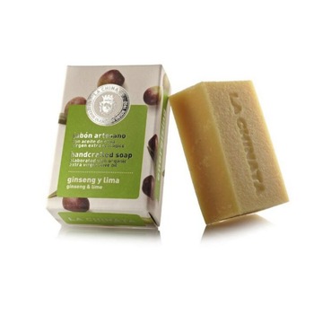 Sapun artizanal, energizant, cu ginseng, lime si ulei de masline extra virgin, 100 gr, La Chinata Sapun artizanal, energizant, cu ginseng, lime si ulei de masline extra virgin, 100 gr, La Chinata