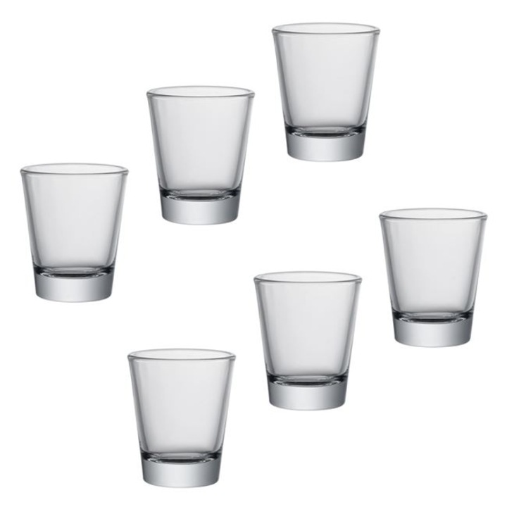 Set Pahare Shot, OffLimits, 6 Buc, 50 ml, 6x5 cm, Sticla, Transparent