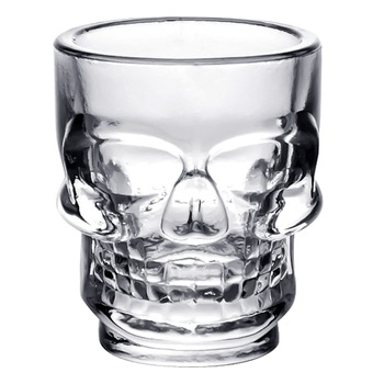 Pahar Shot, OffLimits, Model Craniu, 50 ml, 6x5 cm, Sticla, Transparent Pahar Shot, OffLimits, Model Craniu, 50 ml, 6x5 cm, Sticla, Transparent