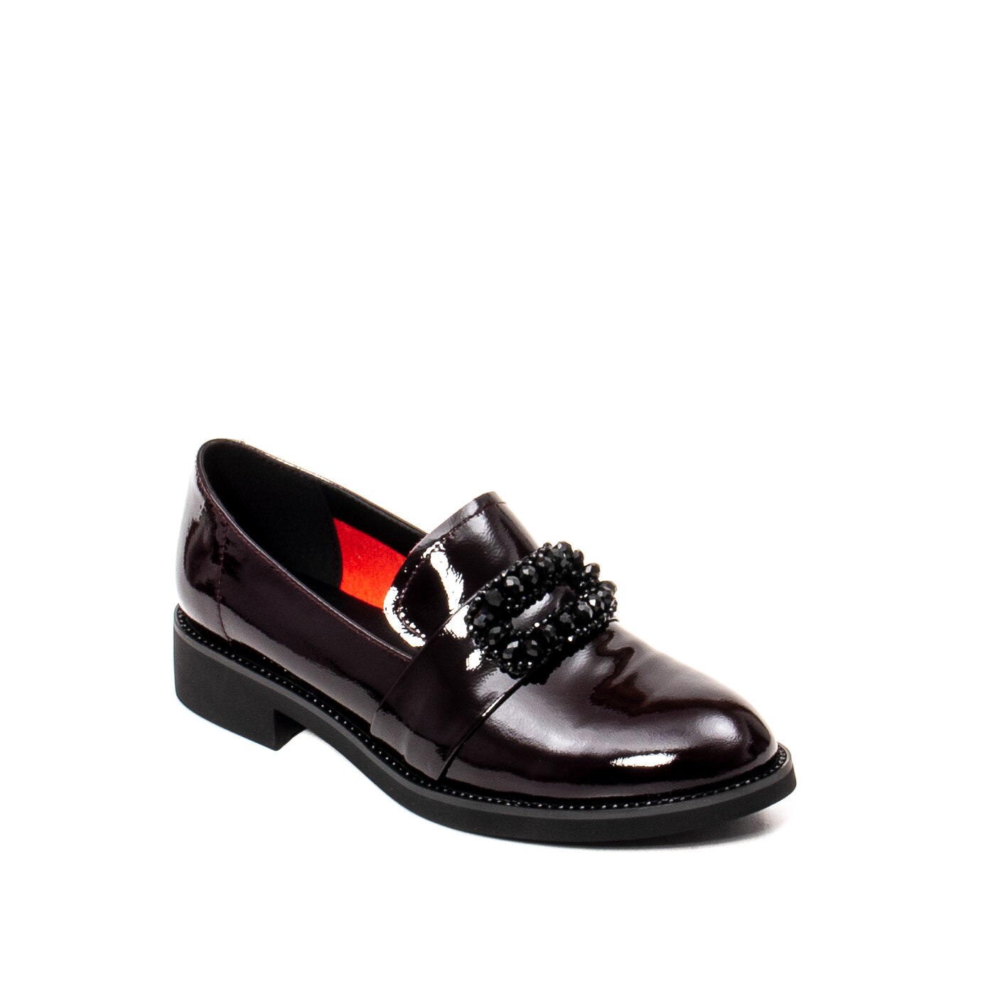 shop They are effective Pantofi casual dama, piele naturala lacuita, JIXS320 B Bordo inchis 38 EU -  eMAG.ro
