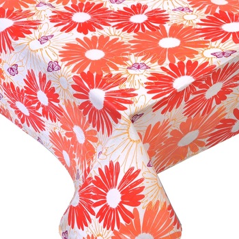 Fata de masa, Zola®, model floral, 130x170 cm, din plastic Fata de masa, Zola®, model floral, 130x170 cm, din plastic