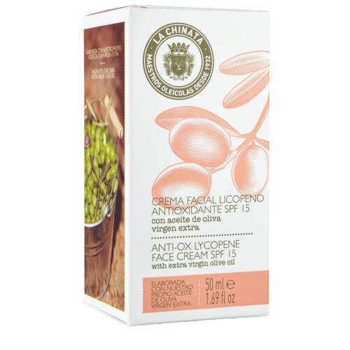 Crema pentru fata, hidratanta, antioxidanta, cu licopen - factor de protectie UV SPF-15, 50 ml, La Chinata