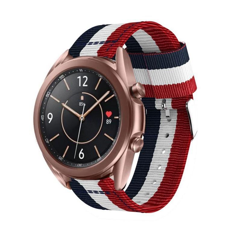 Curea material textil Tech-Protect Welling Samsung Galaxy Watch 3 (41mm) Navy/Red