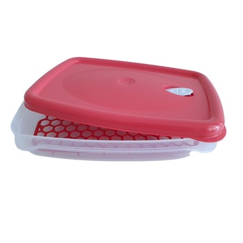 Caserola grill, plastic, 2.5l, rosu Caserola grill, plastic, 2.5l, rosu