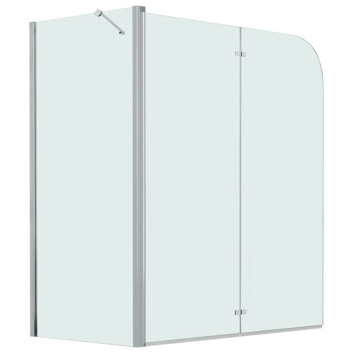 Cabina de dus dublu-pliabila vidaXL, 120x68x130 cm, ESG