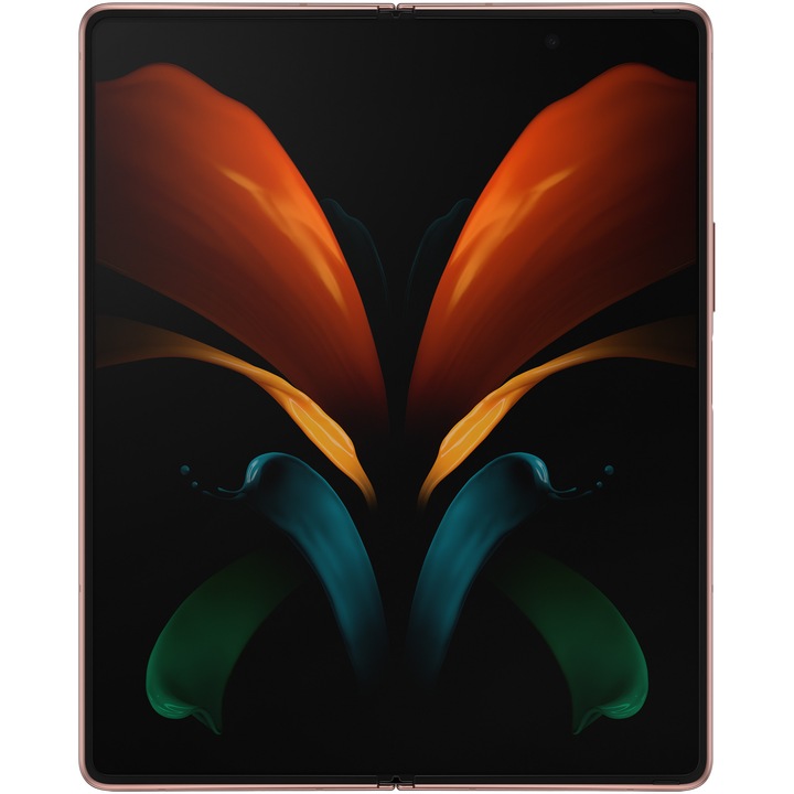 Telefon mobil Samsung Galaxy Z Fold2, Dual SIM, 256GB, 12GB RAM, 5G, Mystic Bronze