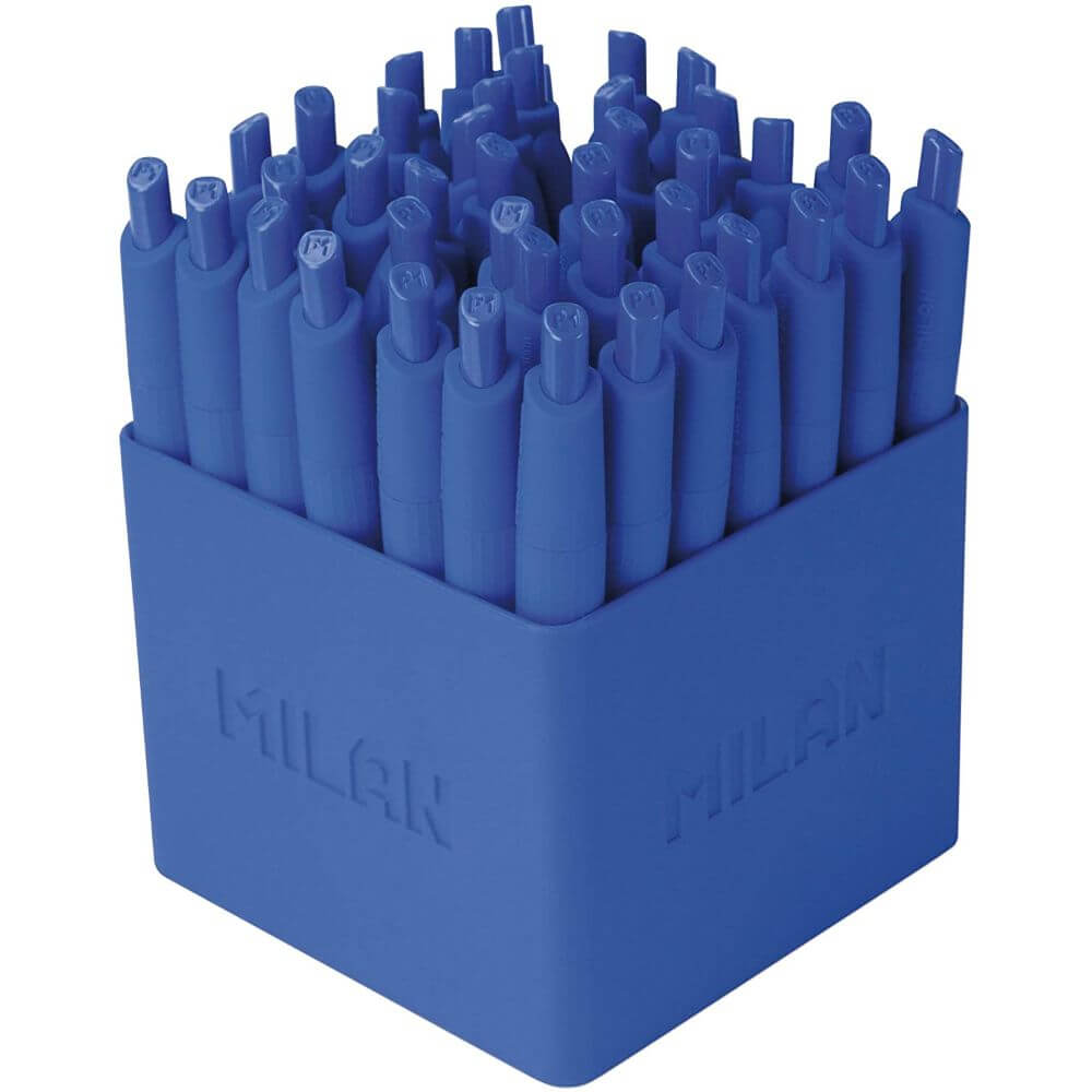 Set Pixuri MILAN Mini Touch, Varf 1 mm, 40 Buc, 10.2x1.7 cm, Scriere Albastra