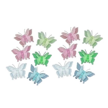 Set 12 stickere fosforescente cu Fluturasi 3D, dimensiune 5.5x 8 cm, multicolor Set 12 stickere fosforescente cu Fluturasi 3D, dimensiune 5.5x 8 cm, multicolor