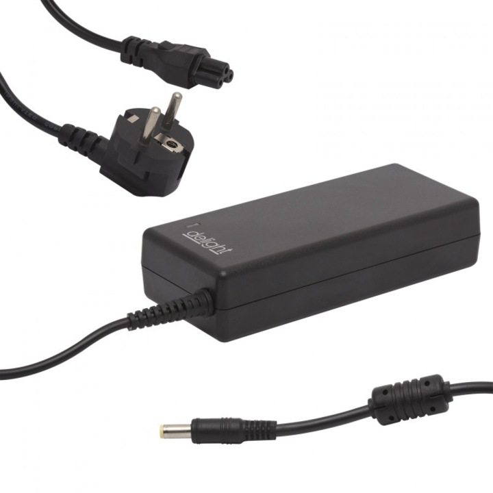 Incarcator laptop Universal, 90w, 4,72A, 5,5/1,7mm, negru