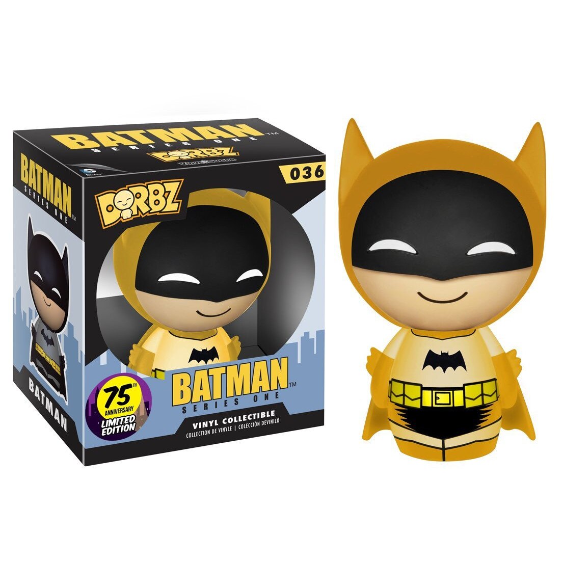 Figurina Funko Dorbz Batman 75 ani - galben