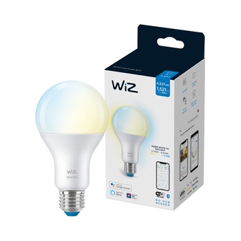 Bec LED inteligent WiZ Connected Whites, Wi-Fi, A67, E27, 13W (100W), 1521 lm, temperatura lumina reglabila (2700K-6500K), compatibil Google Assistant/Alexa/Siri Bec LED inteligent WiZ Connected Whites, Wi-Fi, A67, E27, 13W (100W), 1521 lm, temperatura lumina reglabila (2700K-6500K), compatibil Google Assistant/Alexa/Siri