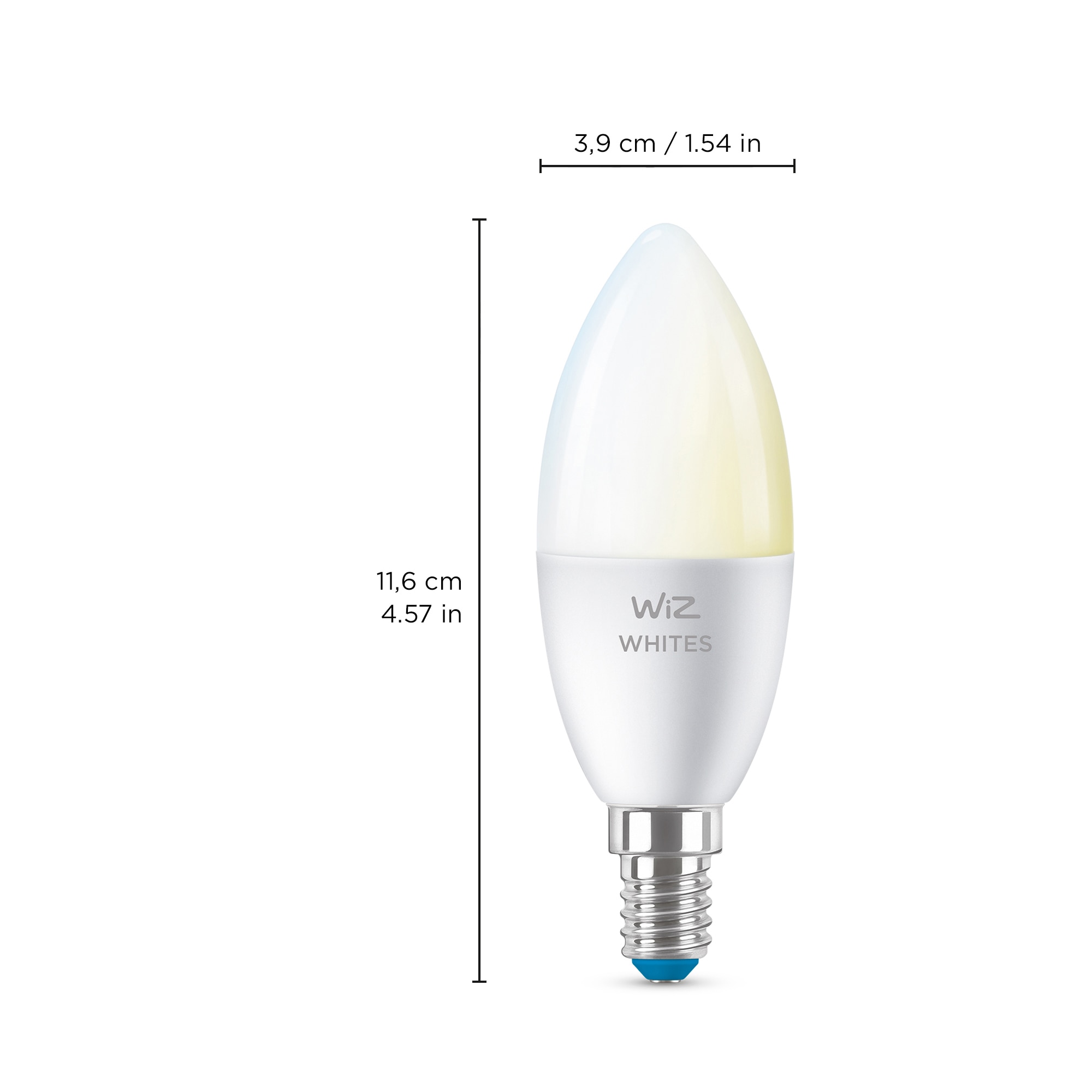 Смарт крушка Led Wiz Whites Wi Fi C37 E14 4 9w 40w 470 лумена