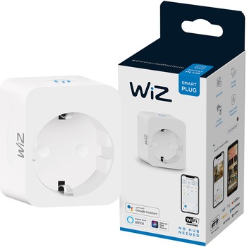 Priza inteligenta WiZ Connected, Wi-Fi, compatibil Google Assistant/Alexa/Siri Priza inteligenta WiZ Connected, Wi-Fi, compatibil Google Assistant/Alexa/Siri