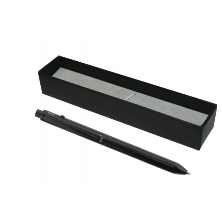 PC304 háromfunkciós toll, kék toll, piros toll és mechanikus ceruza, gombmechanizmus