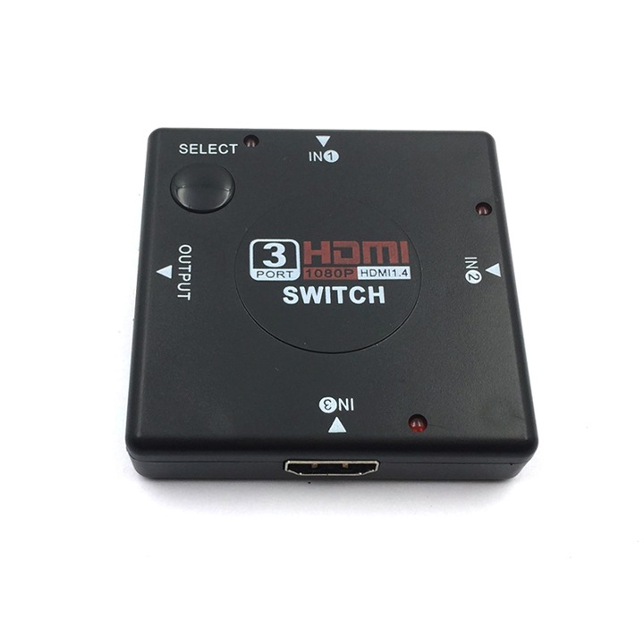 OEM HDMI elosztó, 3 bemenet, 1 kimenet