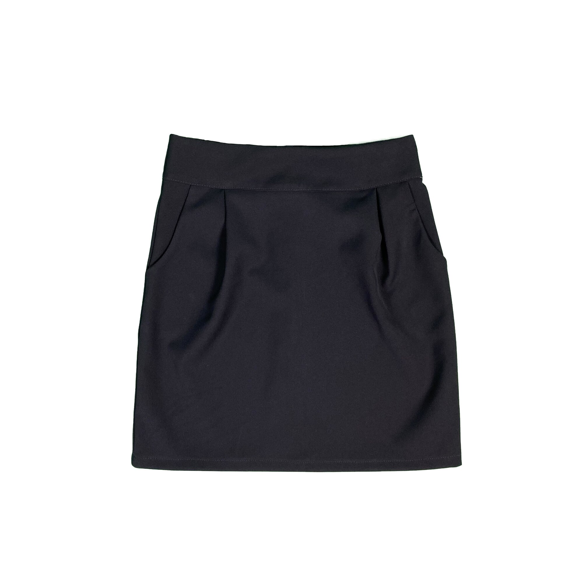 Fusta fete scoala, bleumarin, model buzunare