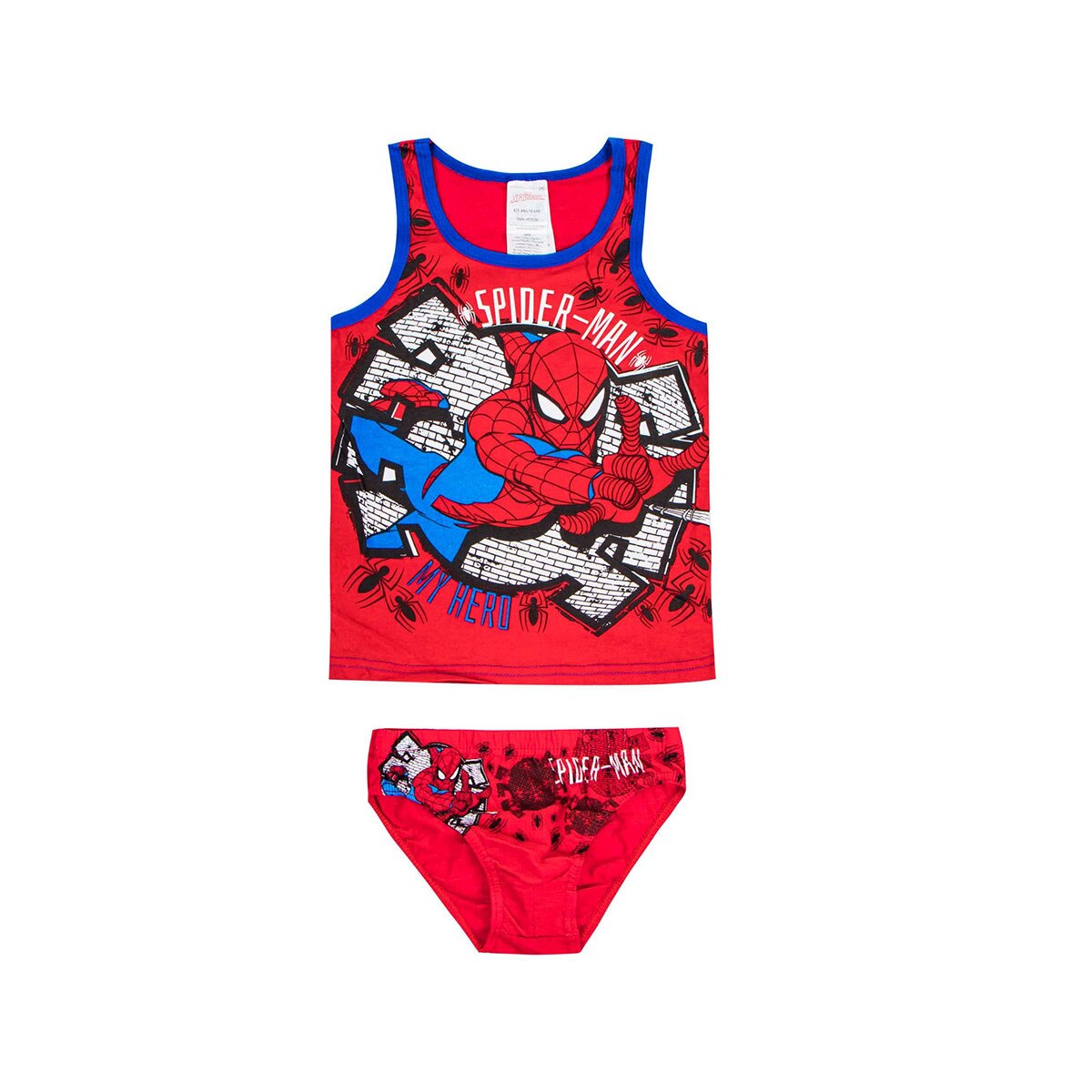 Set maiou + chilot baieti, Spiderman, My hero, rosu