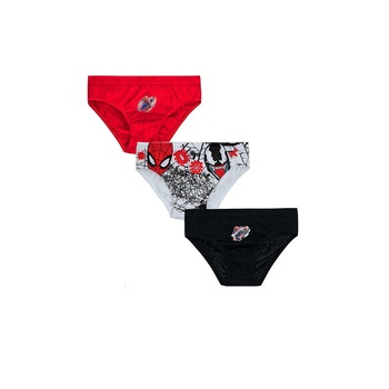 Set 3 perechi chiloti, baieti, Spiderman, Venum, Multicolor Set 3 perechi chiloti, baieti, Spiderman, Venum, Multicolor