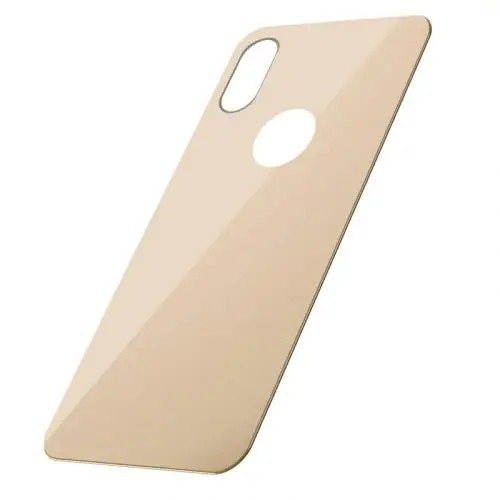 Folie de sticla Baseus, Tempered Glass, Spate, iPhone X/ XS, 0.3mm, Gold