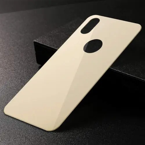 Folie de sticla Baseus, Tempered Glass, Spate, iPhone X/ XS, 0.3mm, Gold