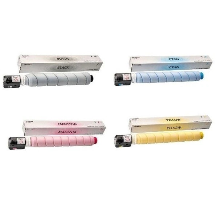 Set 4 tonere, Integral, compatibil Canon EXV-54, 15500 pagini, negru/cyan/magenta/yellow, cod OEM 1394C002, Canon C3025i