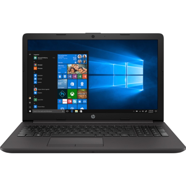 HP 250 G7 15.6 FullHD laptop, Intel Core i3 1005G1, 8GB, 256GB PCIe SSD, Intel® UHD Graphics, Windows 10, Magyar billentyűzet, Fekete