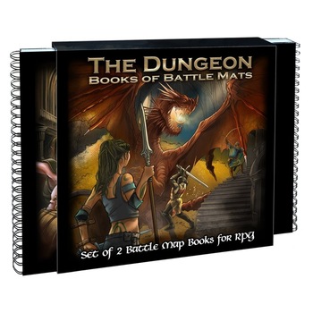Joc de societate RPG The Dungeon Books of Battle Mats, limba engleza, extensie Joc de societate RPG The Dungeon Books of Battle Mats, limba engleza, extensie