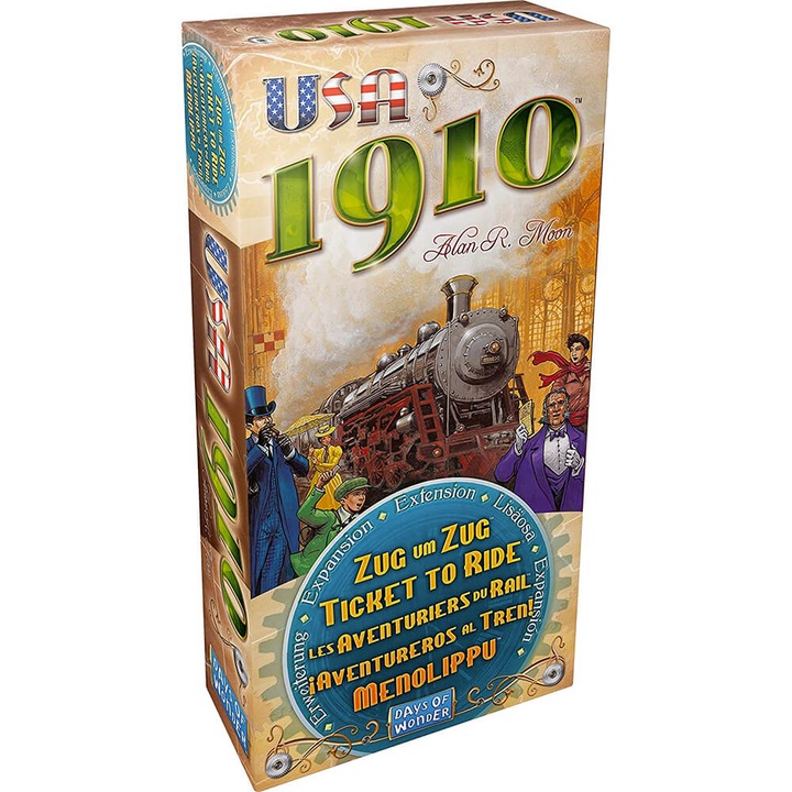 Разширение за настолна игра Ticket to Ride - USA 1910