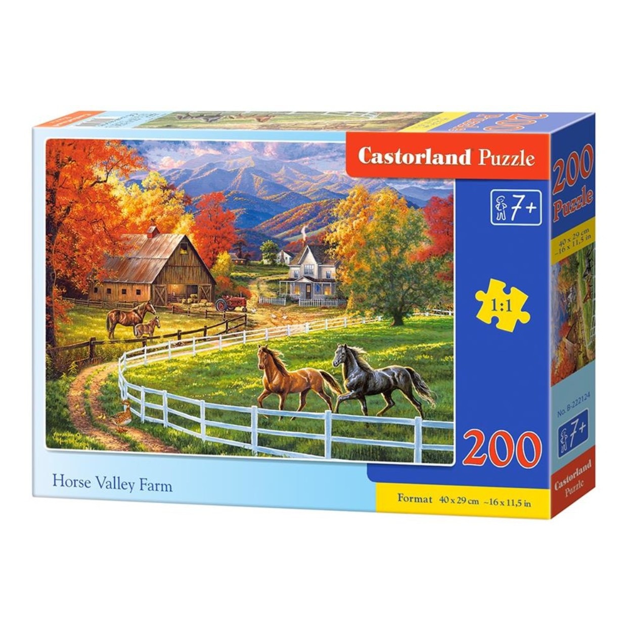 Puzzle 200 piese Horse Valley Farms 222124