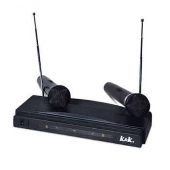 Set 2 microfoane EDAR® pentru karaoke cu unitate de control, wireless, acoperire 30m Set 2 microfoane EDAR® pentru karaoke cu unitate de control, wireless, acoperire 30m