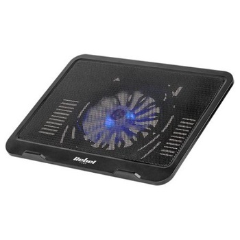 Cooler laptop 10-14 inch, 1 ventilator, negru, Rebel Cooler laptop 10-14 inch, 1 ventilator, negru, Rebel