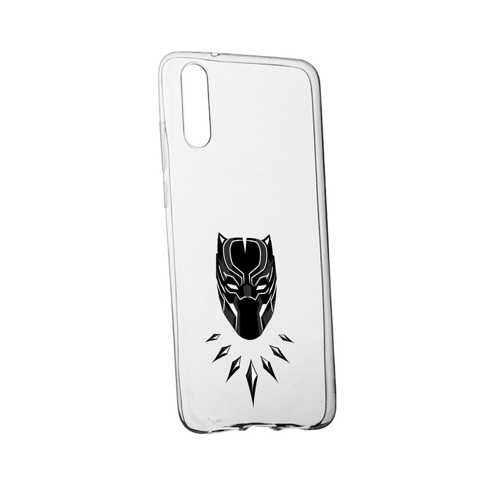 Husa Marvel, Black Panther, pentru Xiaomi Mi Note 10 Lite, rezistenta la uzura, anti-alunecare, 243