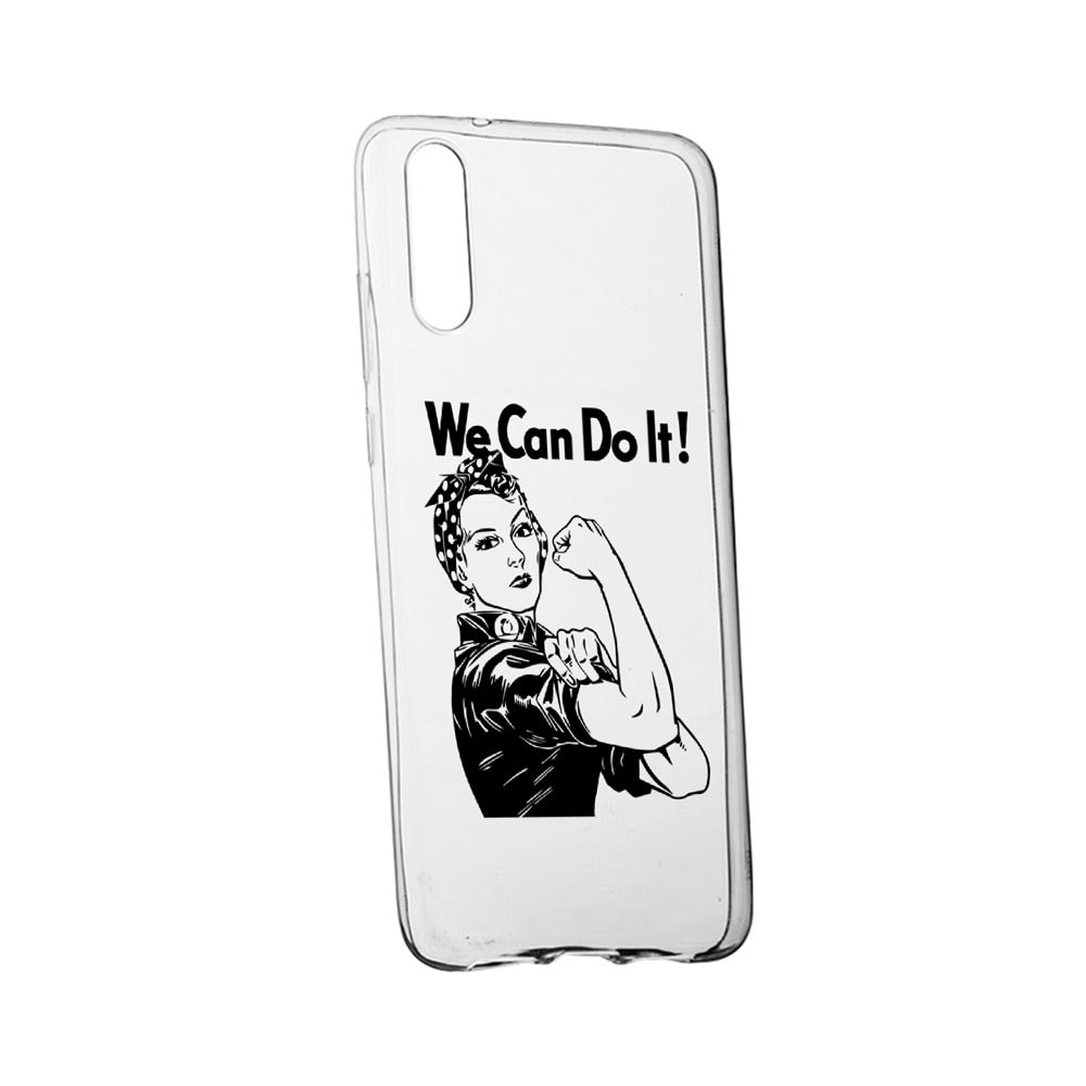 Husa Woman, We Can Do It, pentru Huawei Y8p, rezistenta la uzura, anti-alunecare, 226