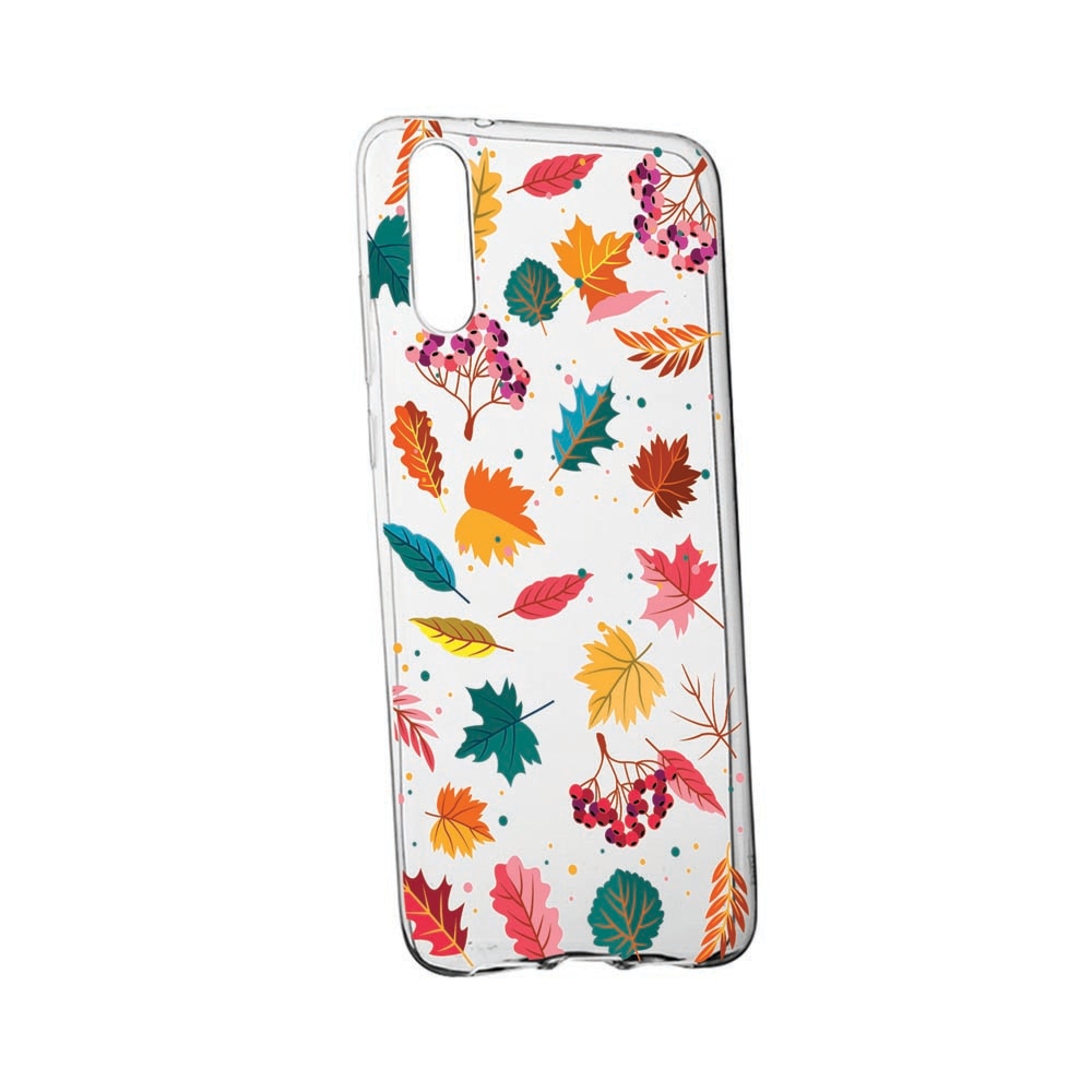 Husa Silicon Compatibila cu Oppo A91, Feathers, Autumn, rezistenta la uzura, anti-alunecare, 99