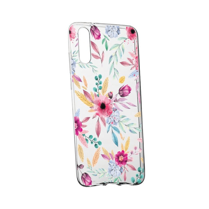 Husa pentru Huawei P40 Lite 5G, Happy Flowers, rezistenta la uzura, anti-alunecare, 69