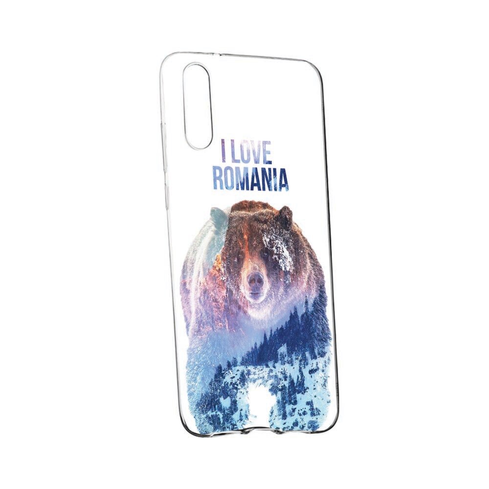 Husa pentru Xiaomi Redmi 9A, I Love Romania, rezistenta la uzura, anti-alunecare, 35