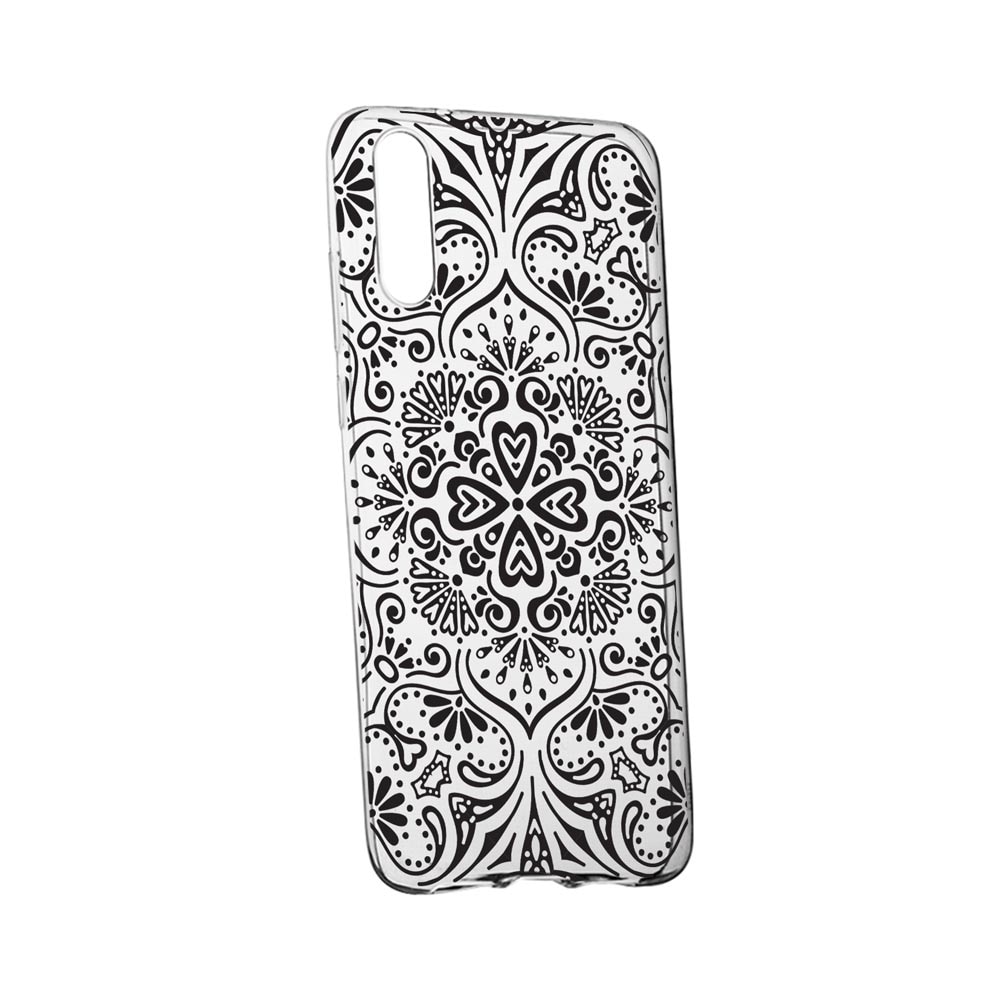 Husa pentru Motorola Edge, Mandala Black, rezistenta la uzura, anti-alunecare, 75