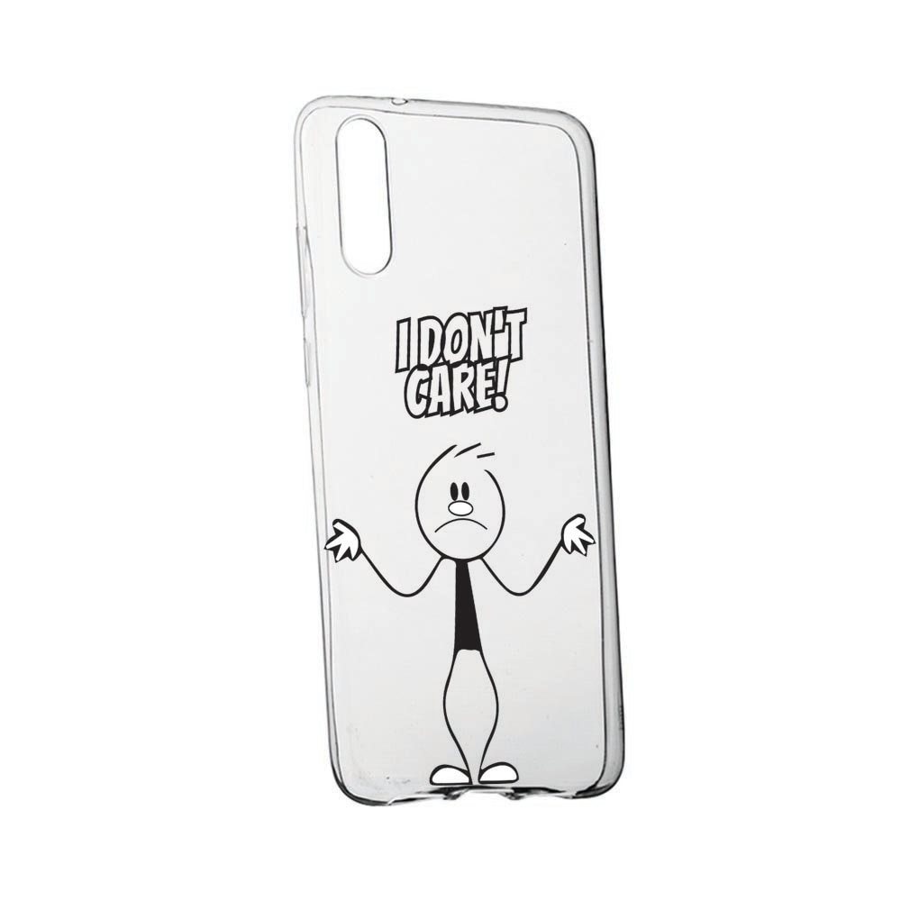 Husa pentru Xiaomi Mi Note 10 / Mi Note 10 Pro, rezistenta la uzura, anti-alunecare, I Don`t Care, 162