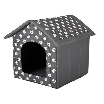 Casa pentru animale de companie, gri in labe, Hobbydog - Dimensiunea 2 - 44x38x45 Casa pentru animale de companie, gri in labe, Hobbydog - Dimensiunea 2 - 44x38x45