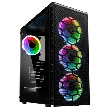 Carcasa Kolink Observatory Lite Mesh RGB Mid-Tower, Negru Carcasa Kolink Observatory Lite Mesh RGB Mid-Tower, Negru