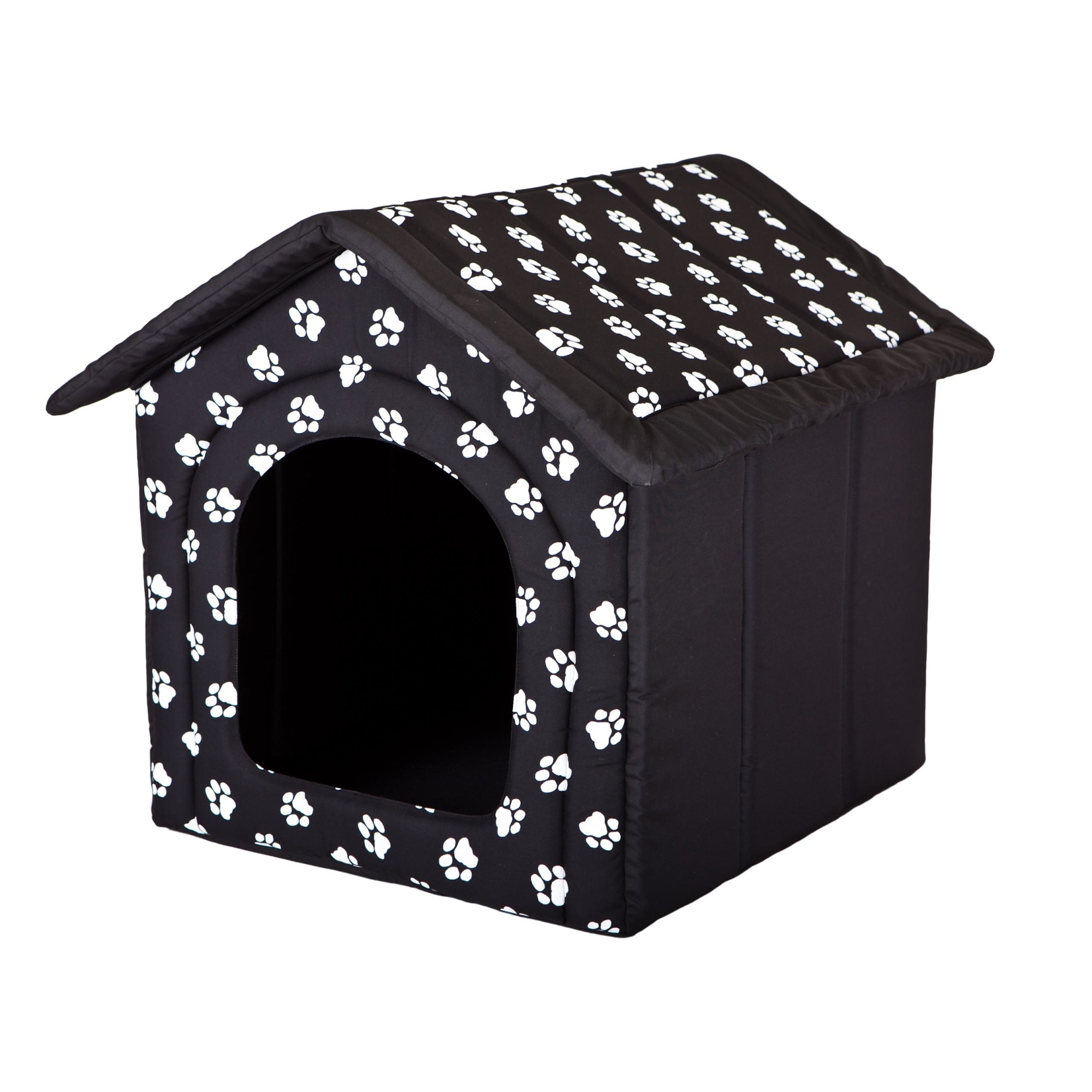 Casa pentru animale de companie, negru in labe, Hobbydog - Dimensiunea 4 - 60x55x60 cm