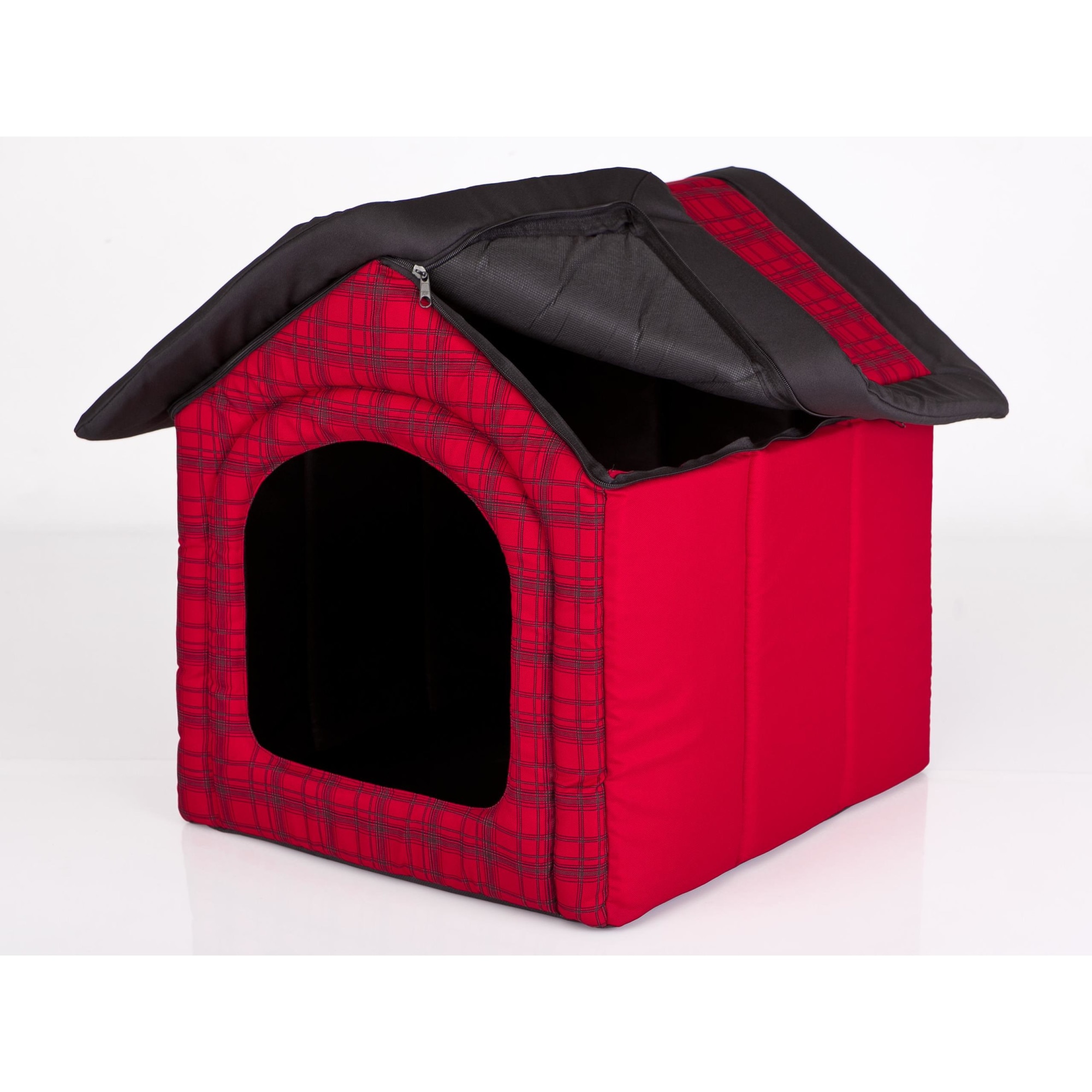 Casa pentru animale de companie, carouri rosii, Hobbydog - Dimensiunea ...