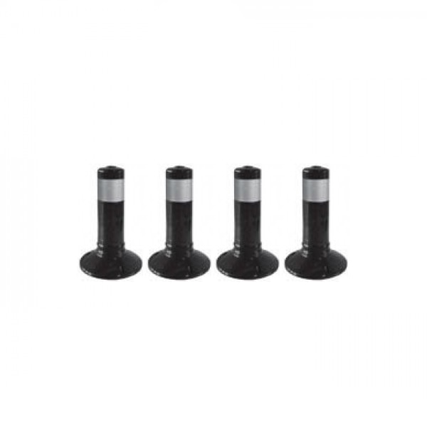 Stalpi pentru semnalizare 300 mm, negri, set 4 bucati