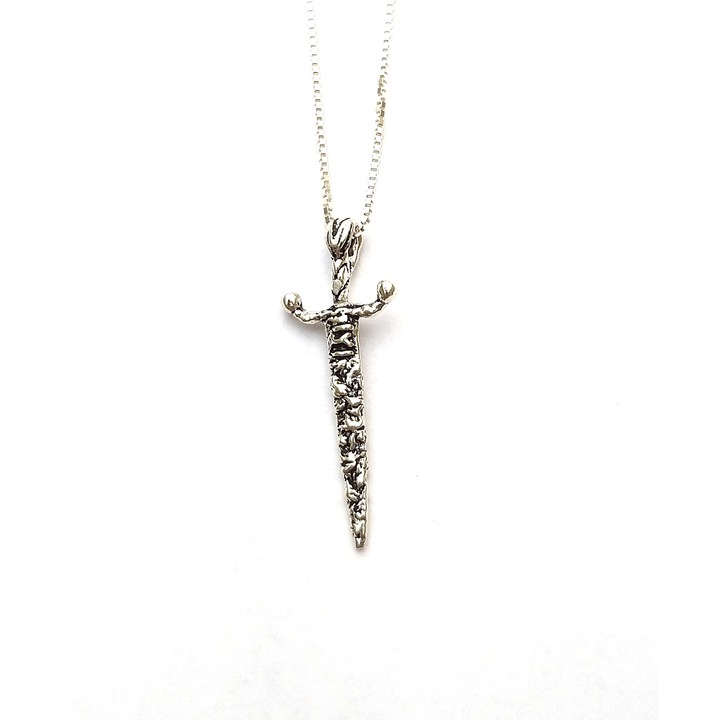 Lant si pandantiv argint 925 Sabie Dual Stax